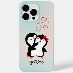 Coque Pour Pour iPhone 14 Pro Max Boîtier de téléphone de couple Cute Penguin