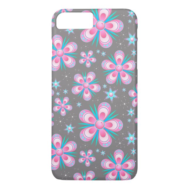 Coques Case-Mate iPhone boîtier de téléphone de fleurs et étoiles (Dos)