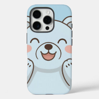 Coques iPhone 16 Pro Boîtier de téléphone de l'ours de dessin mignon -