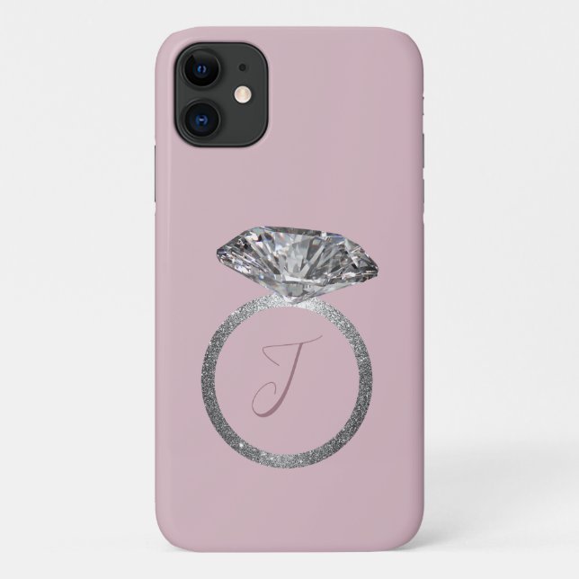 Coques Case-Mate iPhone Boîtier de téléphone en diamant et rose vif (Dos)