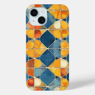 Coque Pour iPhone 15 Boîtier de téléphone en mosaïque de diamant rétro 