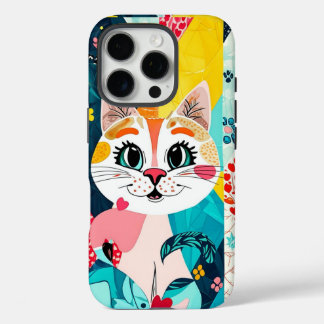 Coques iPhone 16 Pro Boîtier de téléphone esthétique pour chat rose mig