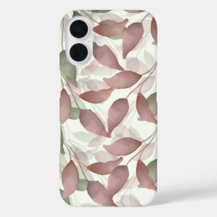 Coque Pour iPhone 16 Boîtier de téléphone feuille aquarelle