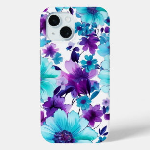 Coque Pour iPhone 15 Boîtier de téléphone iPhone 15 avec design floral 