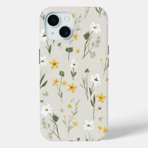 Coque Pour iPhone 15 Boîtier de téléphone iPhone 15 avec design floral 