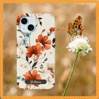 Coque Pour iPhone 15 Boîtier de téléphone iPhone 15 Design floral simpl