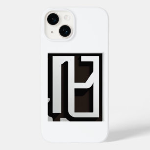 Coque Pour iPhone 14 Boîtier de téléphone moderne géométrique noir et b