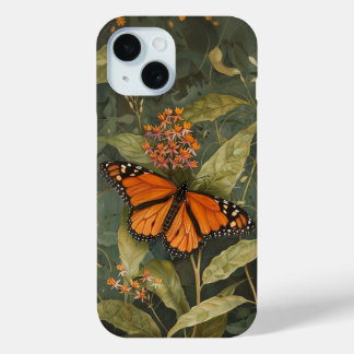 Coque Pour iPhone 15 Boîtier de téléphone Monarch Butterfly