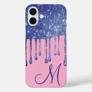 Coques iPhone 16 Plus Boîtier de téléphone monogramme Parties scintillan