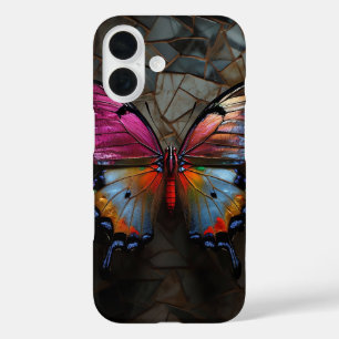 Coque Pour iPhone 16 Boîtier de téléphone papillon coloré - Élégante na