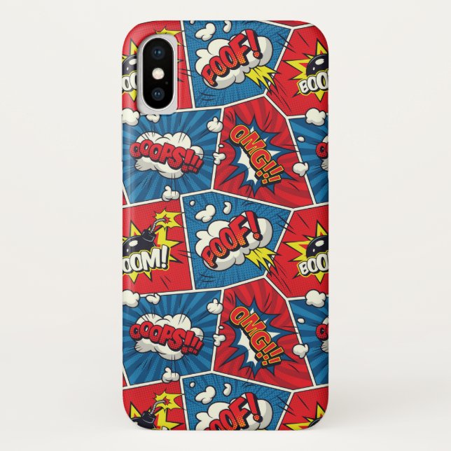 Coques Case-Mate iPhone Boîtier de téléphone Pop Art livre de bande dessin (Dos)