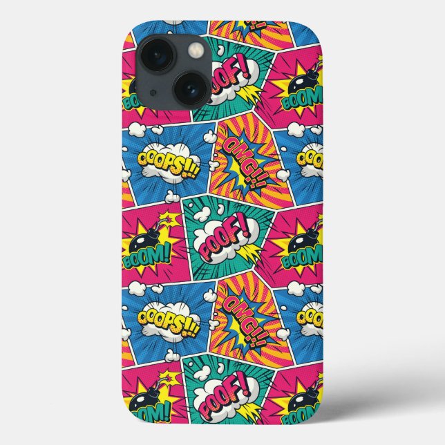 Coques Case-Mate iPhone Boîtier de téléphone Pop Art livre de bande dessin (Verso)