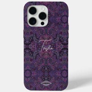 Coque iPhone 15 Pro Max Boîtier de téléphone portable design violet profon