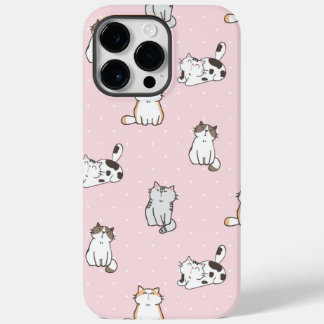 Coque Pour Pour iPhone 14 Pro Max Boîtier de téléphone pour chats rose