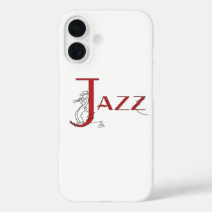 Coque Pour iPhone 16 Boîtier de téléphone rouge de Trumpet Jazz