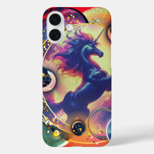 Coques iPhone 16 Plus Boîtier de téléphone spatial Unicorn