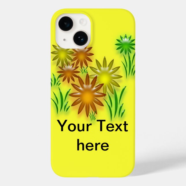 Coques Case-Mate iPhone Boîtier de téléphone - Trois marguerites en néon (Verso)