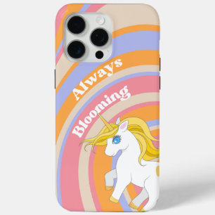 Coque iPhone 15 Pro Max Boîtier de téléphone Whimsical Unicorn - Lignes co