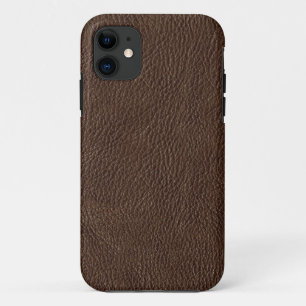 Coques Pour iPhone Boîtier Faux Brown Leather iPhone 5s