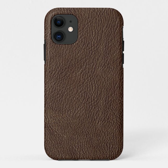 Coques Case-Mate iPhone Boîtier Faux Brown Leather iPhone 5s (Dos)