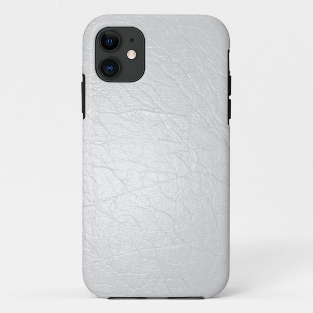 Coques Case-Mate iPhone Boîtier Faux White Leather iPhone 5s (Dos)