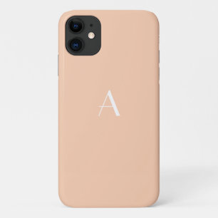 Coque Case-Mate Pour iPhone Boîtier Girly Pastel Apricot iPhone6 avec Monogram