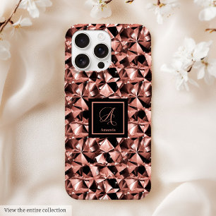 Coque iPhone 15 Pro Max Boîtier iPhone 14 Couleurs Tendance Rose Gold et N