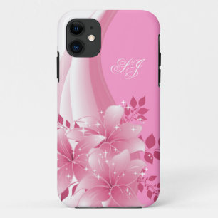 Coque iPhone 11 Boîtier iPhone 5 Fleur rose joli