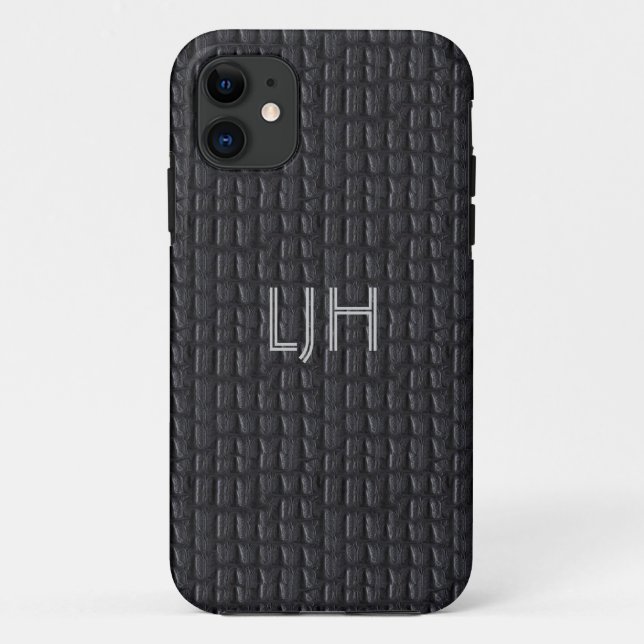 Coques Case-Mate iPhone Boîtier iPhone 5 Gris Cuir Aspect (Dos)