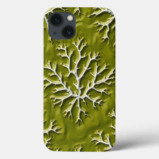 Case-Mate iPhone Case Boîtier iPhone à motif de branche en relief olive
