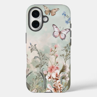 Coque Pour iPhone 16 Boîtier iPhone avec fleurs.
