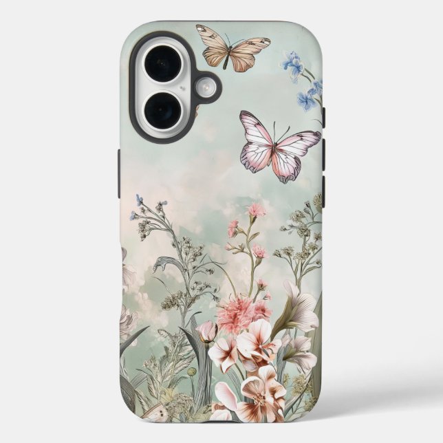 Coques Case-Mate iPhone Boîtier iPhone avec fleurs. (Verso)