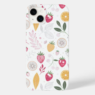 Coque Pour iPhone 14 Plus “Boîtier iPhone / iPad botanique aux fruits florau