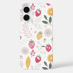 Coque Pour iPhone 16 “Boîtier iPhone iPad Lemon Fleur de Fraisier Botan