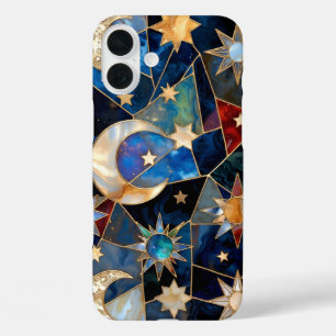 Coques iPhone 16 Plus Boîtier iPhone Verre Cathédrale Céleste Lune Étoil