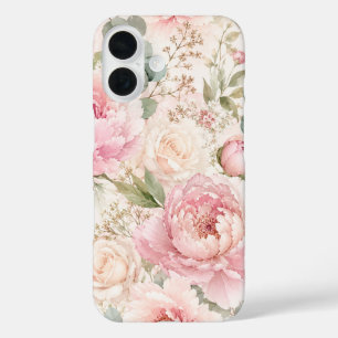 Coque Pour iPhone 16 Boîtier robuste pour iPhone 16 Pro Max à motif flo