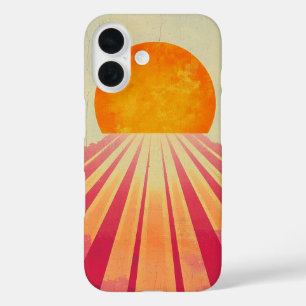 Coque Pour iPhone 16 Boîtier Sun Phone Horizon rose