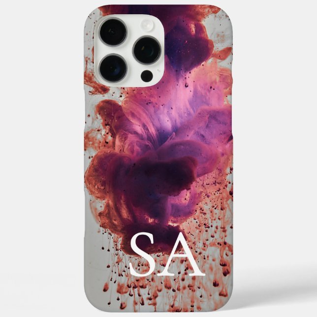 Coques Case-Mate iPhone Boîtier téléphonique Abstrait moderne avec initial (Verso)