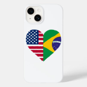Coque Pour iPhone 14 Boîtier téléphonique Amour Américain Brésilien