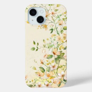 Coque Pour iPhone 15 Boîtier téléphonique Aquarellé Délicat Spring Blos