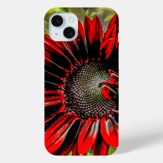 Coque iPhone 15 Mini Boîtier téléphonique avec design tournesol