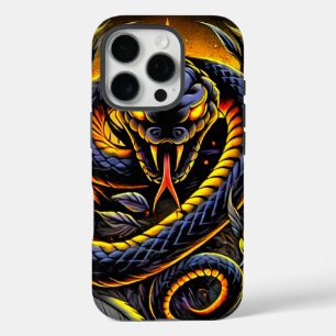Coques iPhone 16 Pro Boîtier téléphonique Black Snake Art
