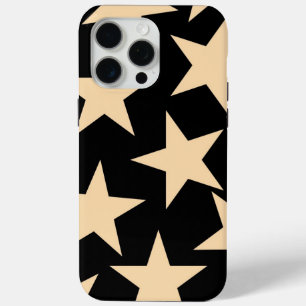 Coque iPhone 15 Pro Max Boîtier téléphonique Black Stars pour une protecti