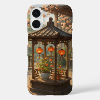 Coque Pour iPhone 16 Boîtier téléphonique chinois de design de jardin