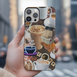 Coque Pour iPhone 14 Boîtier téléphonique Collage de café