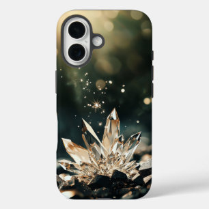Coque Pour iPhone 16 Boîtier téléphonique Crystal Stone Sparkle - iPhon
