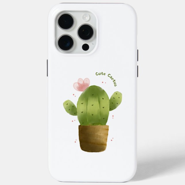 Coques Case-Mate iPhone Boîtier téléphonique Cute Cactus - Design Plante K (Verso)