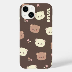 Coque Pour iPhone 14 Boîtier téléphonique de l'ours Cute Kawaii