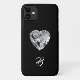 Case-Mate iPhone Case Boîtier téléphonique Diamond Heart Monogram