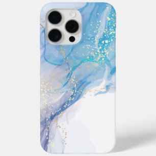 Coque iPhone 15 Pro Max Boîtier téléphonique Dreamy Blue Marble Design